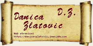 Danica Zlatović vizit kartica